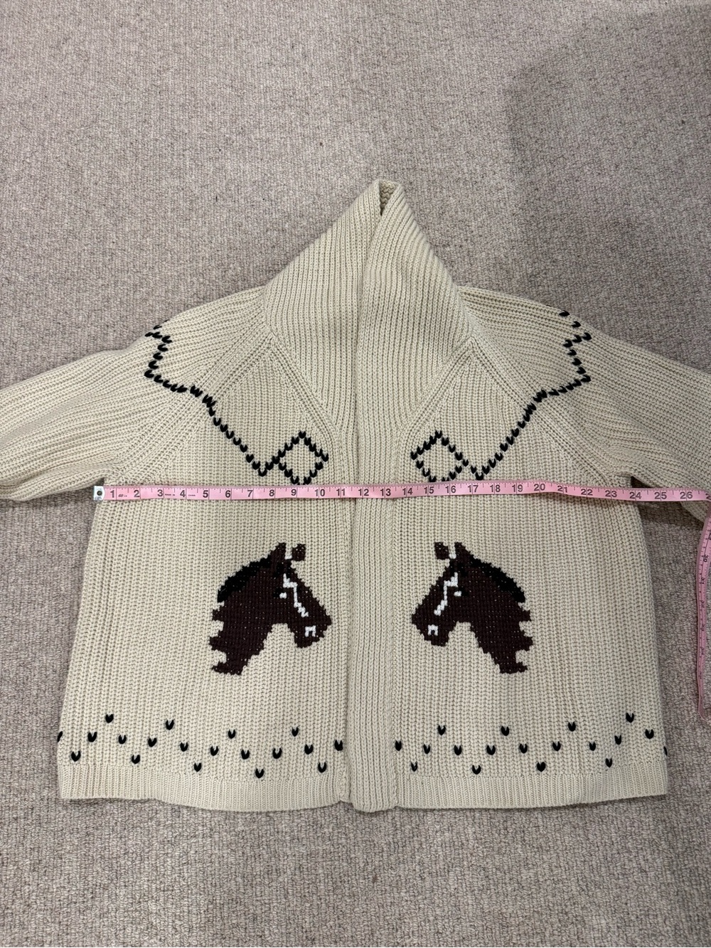 The Great. horse lodge cardigan size 2 medium oversized excellent condition - Picture 12 of 12